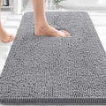 Alfombras de Baño 30x20, Alfombras de Baño Extra Suaves y Absorbentes de Chenilla, Parte Posterior de Goma de Secado Rápido, Alfombras de Baño Lavables a Máquina para Piso de Baño, Tina y Ducha
