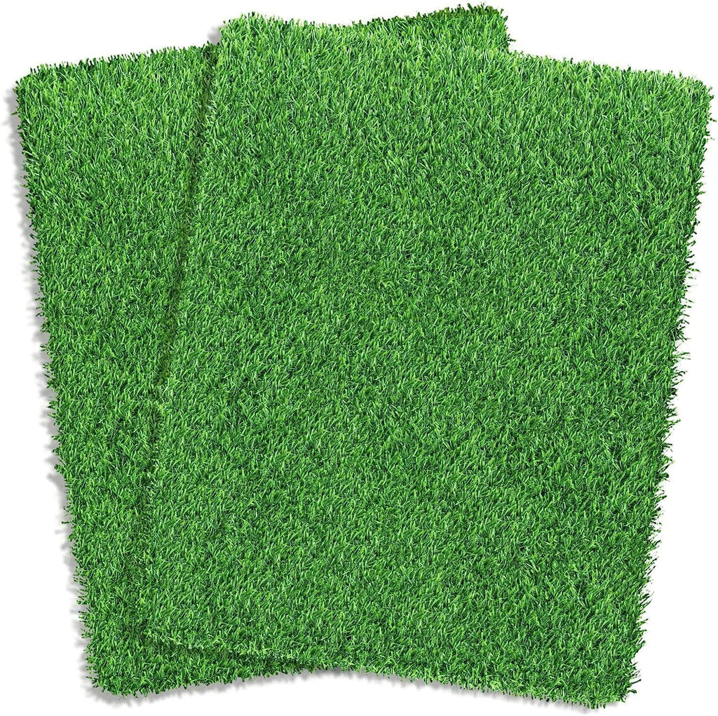 STARROAD-TIM Césped artificial para perros, césped sintético para interiores y exteriores, área de entrenamiento para ir al baño, decoración de patio y jardín (25.6 x 19.7 pulgadas (paquete de 2))