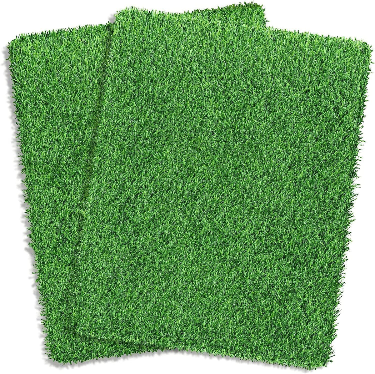STARROAD-TIM Césped artificial para perros, césped sintético para interiores y exteriores, área de entrenamiento para ir al baño, decoración de patio y jardín (25.6 x 19.7 pulgadas (paquete de 2))