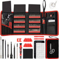 Juego de destornilladores STREBITO de 142 piezas, destornillador de precisión para electrónica con 120 puntas, kit de herramientas magnéticas para reparación de iPhone, MacBook, ordenador, portátil, tableta, PS4, Xbox, Nintendo, gafas y joyería.
