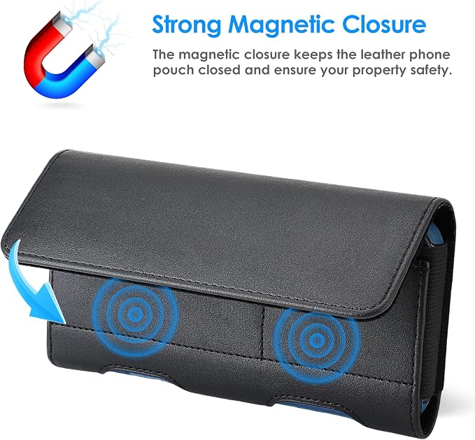 Mopaclle Funda para Teléfono para iPhone 17 Pro Max, 17 Air, iPhone 16 Pro Max, 15 Pro Max 15 Plus, 14 Pro Max 13 Pro Max, 12 Pro Max, Funda Premium para Cinturón de Teléfono Celular para Hombres