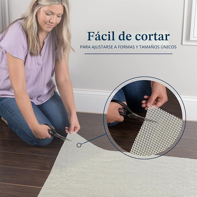 Almohadilla Antideslizante para Alfombra de 5 x 7 pies para pisos de madera dura, almohadillas antideslizantes para alfombras de área, bases antideslizantes gruesas para pisos de azulejo, tapete