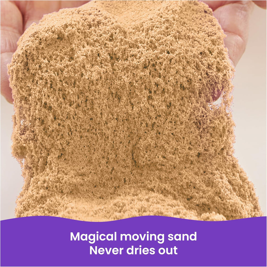 Kinetic Sand, Arena de juego marrón natural de 11 libras (11.0 lbs), mega caja para artes y manualidades, caja de arena (el embalaje puede variar)