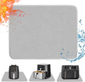Amerbro Tapete Resistente al Calor 15x18" – Protector de Encimera de Silicona Ignifugo Gris para Air Fryer, Cafetera y Tostadora