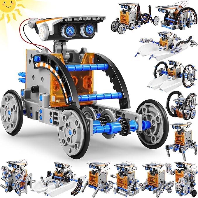 Bottleboom STEM 13-en-1 Juguetes de Robots de Energía Solar para Educación para Niños de 8 a 12 años, Kits de Juguetes Educativos de Ciencia para Experimentos de Robótica para Niños