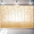 (VER DISENO DE LA IMAGEN TOMADA) Atlastrip Fondo de Fiesta Bokeh Dorado 8x6 Pies | Telon de Lentejuelas Doradas Brillantes para Fotografia | Cumpleanos, Aniversarios y Baby Shower