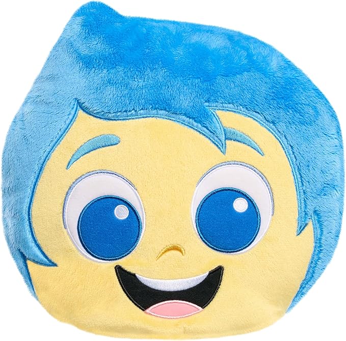 Inside Out 2 Flip-A-Mood Reversible Plush Joy/Sad, rellenos de cesta de Pascua, regalos, regalos, juguetes para niños a partir de 3 años por Just Play, juguetes para niños a partir de 3 años Just Play