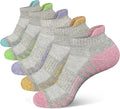 Calcetines de tobillo para mujer, antiampollas, con acolchado grueso