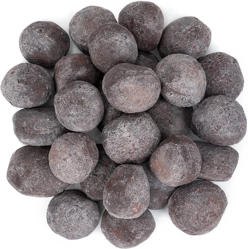 Stanbroil 27 PIEZAS de Roca de Lava Ligera - Roca de Lava de Fibra Cerámica para Piedras Decorativas de Paisajismo para Outland Living Bond Brasero Portátil, Juego de Leños de Gas y Chimenea