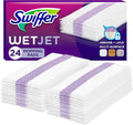 Swiffer WetJet - Recarga para fregona de limpieza para suelos de madera dura, suministros de limpieza para baño, limpiador para suelos de madera dura, multisuperficie, 24 unidades