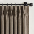 2 paneles de cortinas plisadas de lino color BEIGE