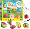 Kit de pintura de piedras para niños - Kit de piedras para jugar al escondite, manualidades para niños, regalos para niños (a partir de 6 años)