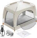 Colchón inflable ligero QPAU para niños con bomba manual – Portátil para interiores y exteriores, ideal para acampar, viajar, el hogar o para regalar a la abuela – Para mayores de 3 años