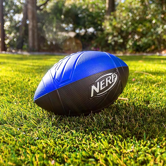 Pelota de fútbol americana, azul, pelota de espuma clásica, fácil de atrapar y lanzar, juguetes deportivos, regalos de Navidad o rellenos de calcetines para niños