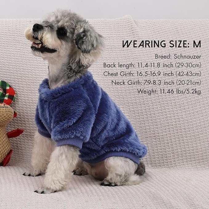3 Pack de ropa para perros pequeños, suéteres para perros pequeños, niñas y niños con tiras reflectantes, suéteres para perros pequeños, abrigo suave y cálido para mascotas, ropa para cachorros