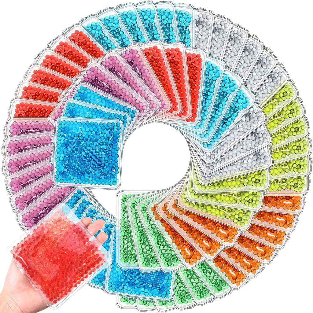 Paquete de 72 bolsas de gel refrigerante TrelaCo - Mini bolsa de gel reutilizable de 10 cm (4 pulgadas), suave, caliente y fría, ideal para lesiones durante la lactancia, alivio del dolor, dolor de cabeza y ojos cansados.