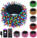 Minetom - Luces LED RGB para árbol de Navidad y Halloween (250 LED, 82 pies, cambio de color, 16 millones de colores ajustables, control remoto, aplicación y temporizador) 