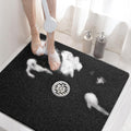 Alfombrilla de ducha cuadrada HITSLAM, alfombrilla antideslizante de 61 x 61 cm para bañera, alfombrilla de bañera de lufa de PVC suave con orificios de drenaje, alfombrilla de secado rápido para el suelo del baño, color negro