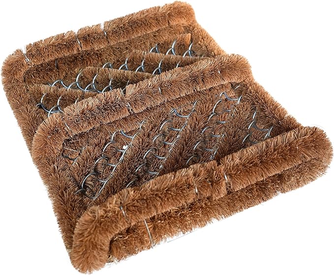 NINAMAR Tapete para Puerta Rascador de Botas de Fibra de Coco Natural – Antideslizante y Duradero para Entrada del Hogar
