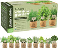 Kit de jardín de interior para ventana con 9 hierbas Planters' Choice - Regalos de cumpleaños - Semillas de plantas de interior - Las mejores ideas de regalos únicos para mujeres, mamás, amigas, para ella, inauguración de casa