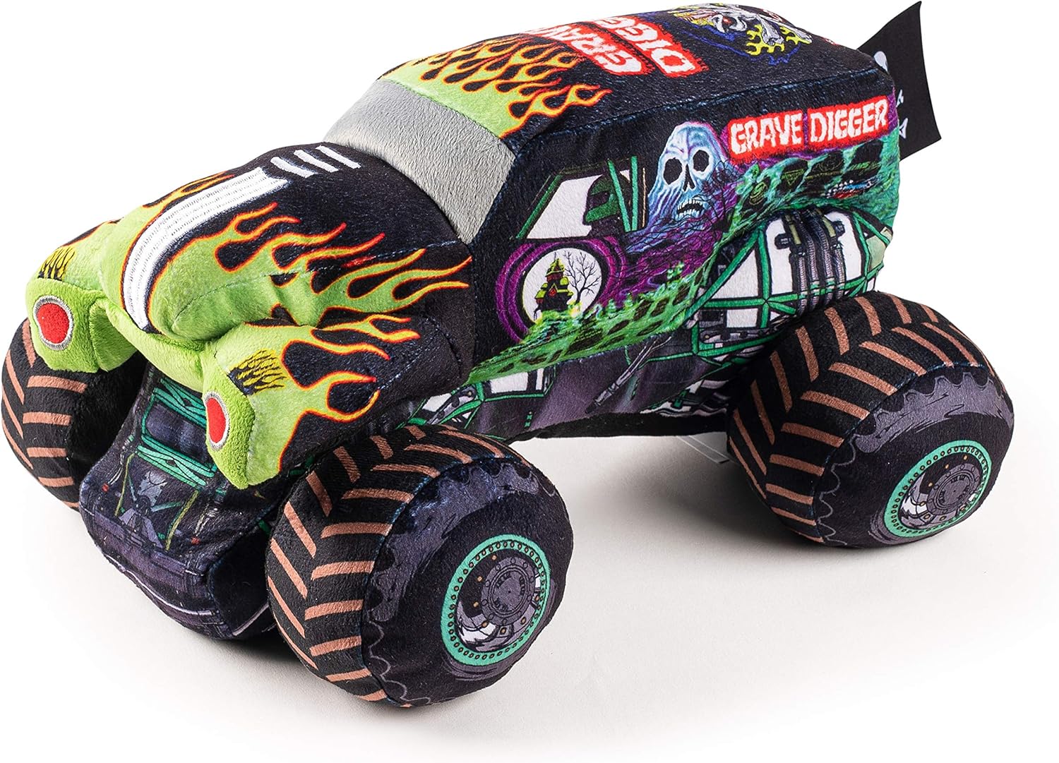 Jay Franco Monster Jam Grave Digger Plush Stuffed Pillow Buddy - Super Soft Polyester Microfiber, 12.5 inch (Official Monster Jam Product)