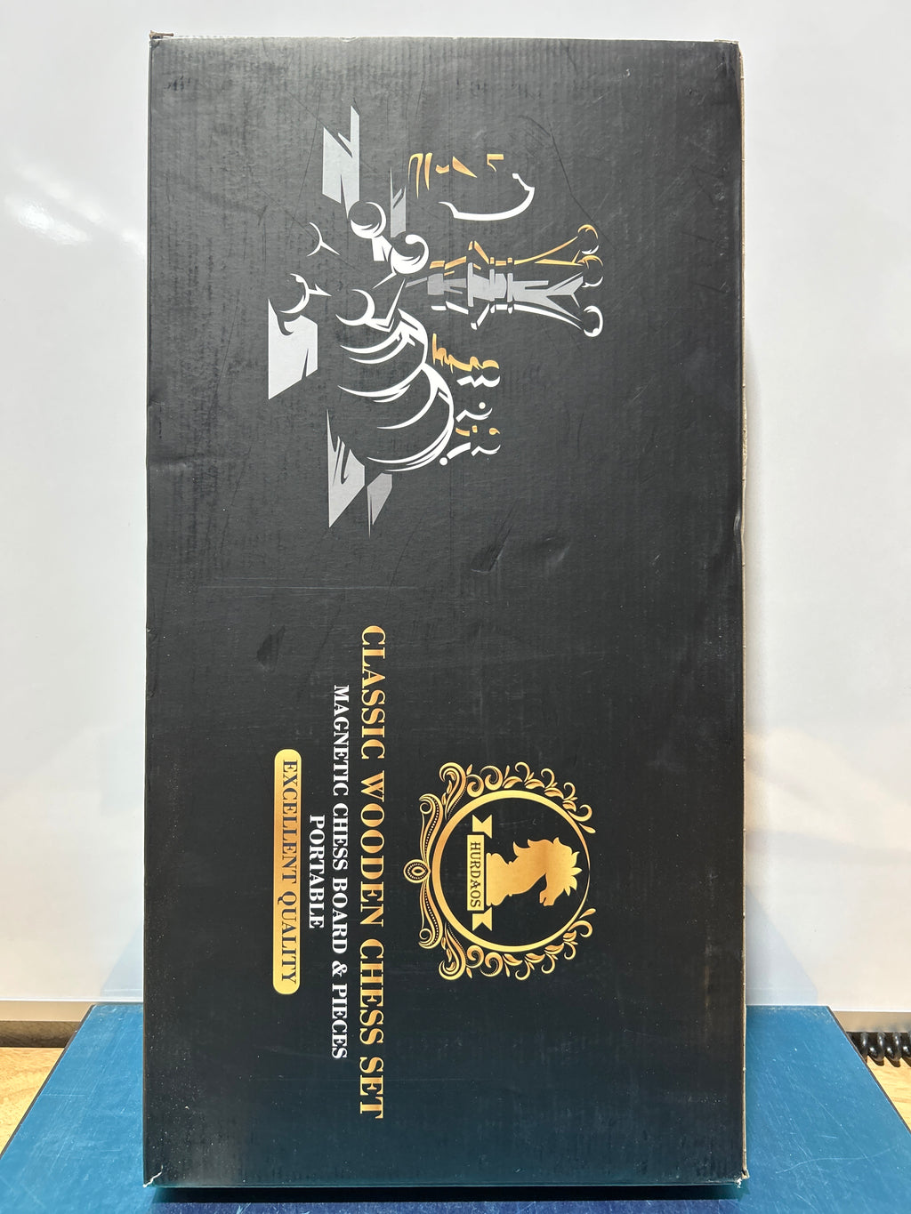 Juego de ajedrez magnético de madera para adultos y niños, tablero de ajedrez de 17 pulgadas con piezas hechas a mano, plegable, portátil, para viajes, juego de ajedrez único para torneos, principiantes profesionales. 