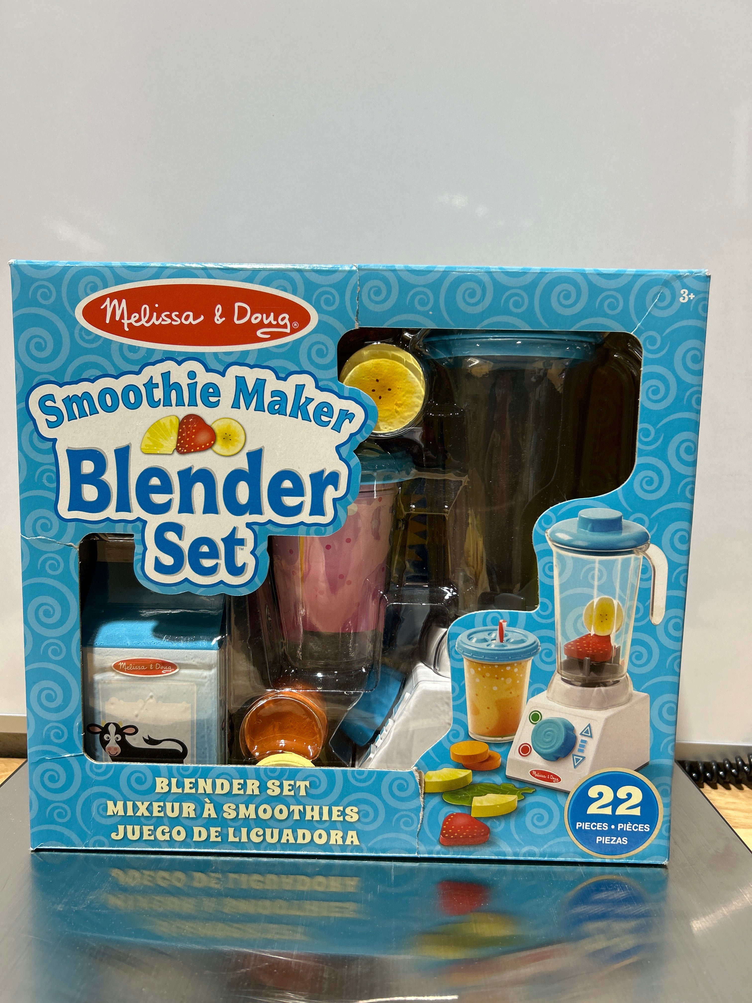 Licuadora Melissa & Doug Smoothie Maker con comida de juguete - 22 piezas 
