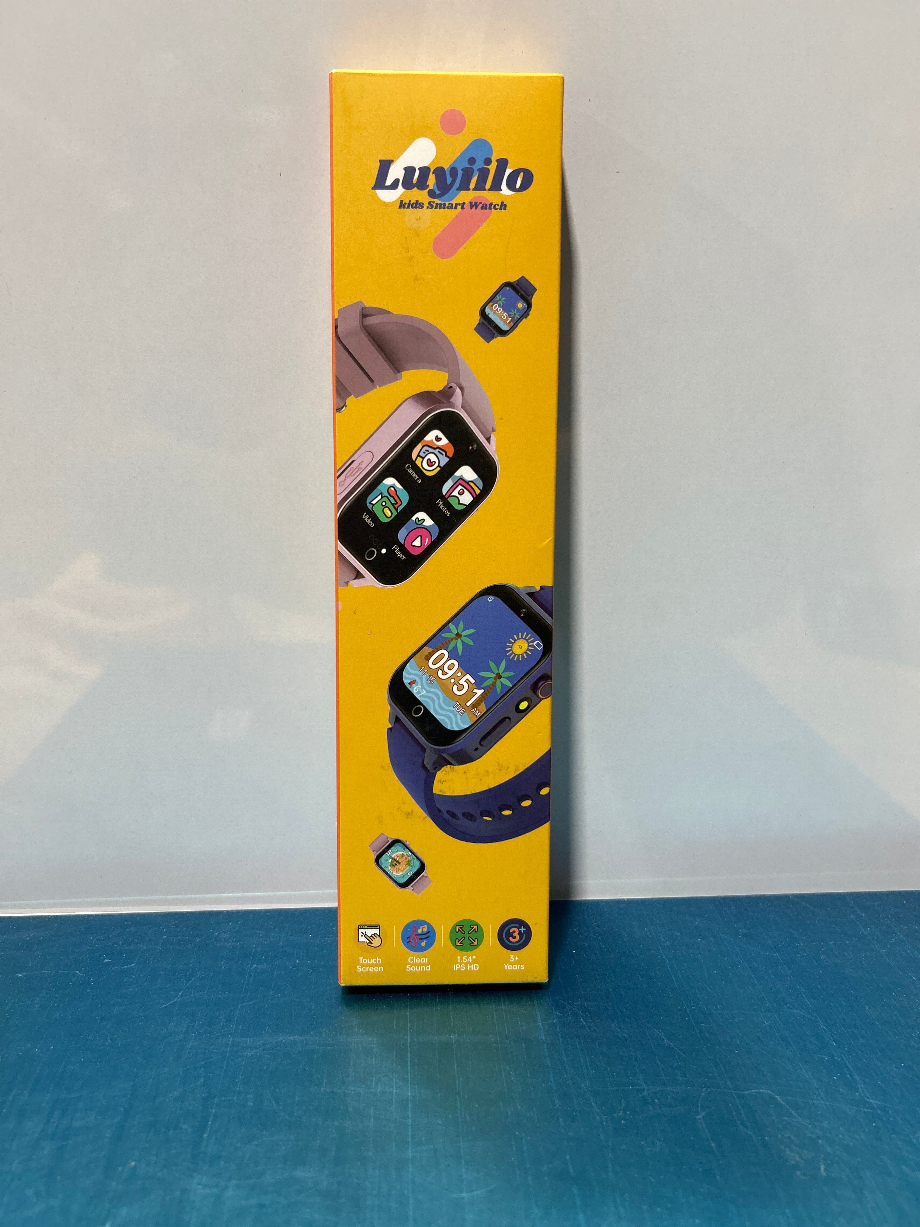 Reloj de juegos para niños Luyiilo con 26 juegos de rompecabezas, pantalla táctil, cámara HD, despertador, juguetes para niños de 4 a 12 años. Regalo de cumpleaños para niños y niñas (rosa). 
