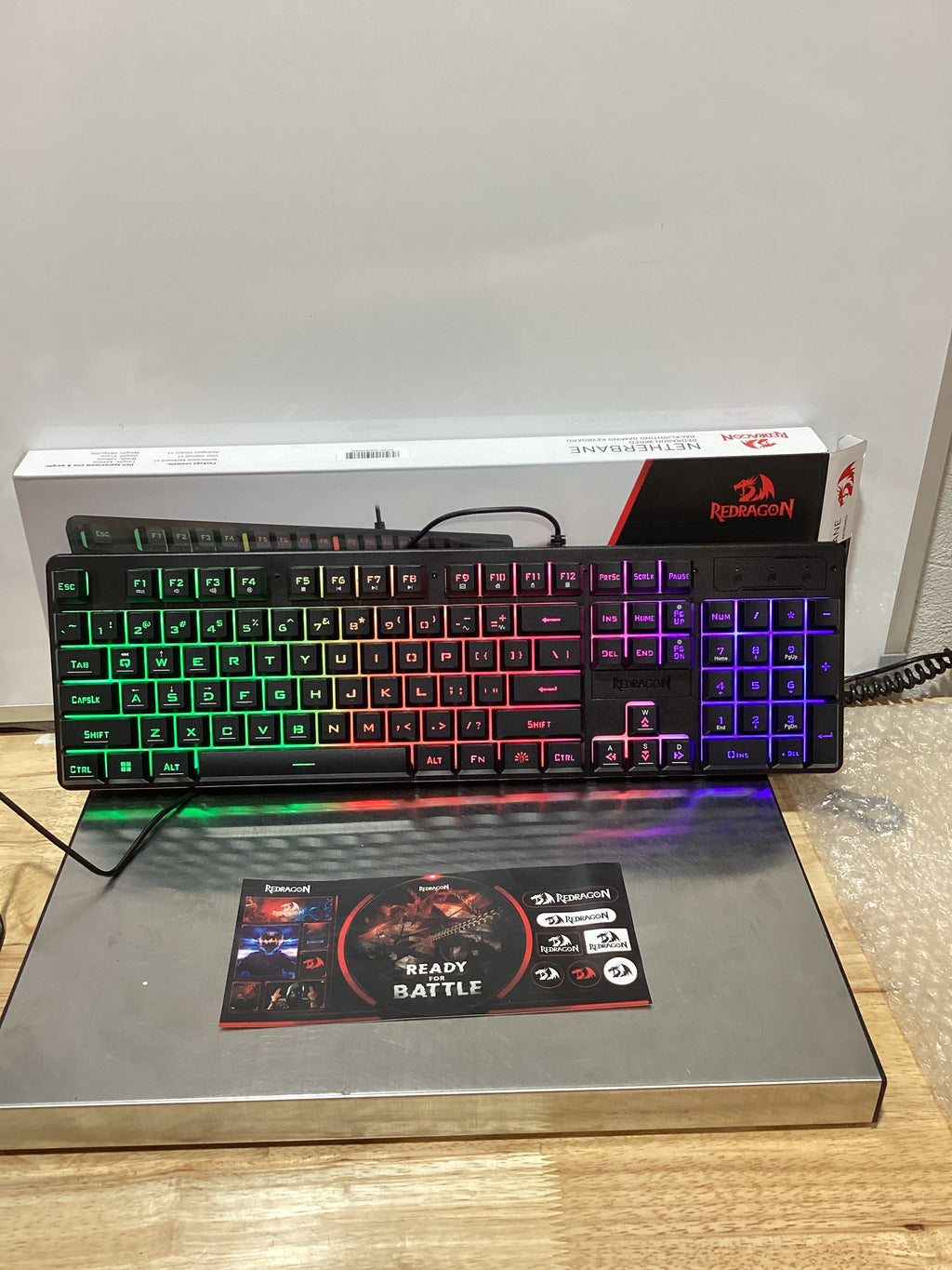 Teclado Gaming Redragon K521 – Retroiluminación RGB Arcoíris, Anti-Fantasma 19 Teclas