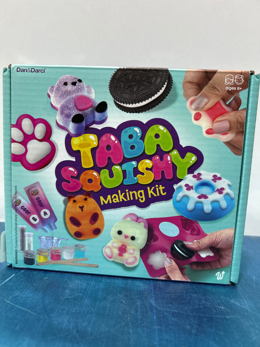 Taba Squishy Making Kit for Kids - DIY Craft Kit with 6 Character Molds - Glitter, Glow-in-Dark, Flocking Powder - Arts & Crafts for Ages 5-12 - Birthday Easter Gift for Girls & Boys