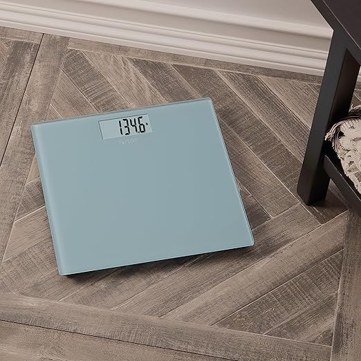 Taylor Báscula digital de baño, báscula de baño para peso corporal, pantalla de lectura grande y tecnología automática cero instantánea, capacidad de 400 libras