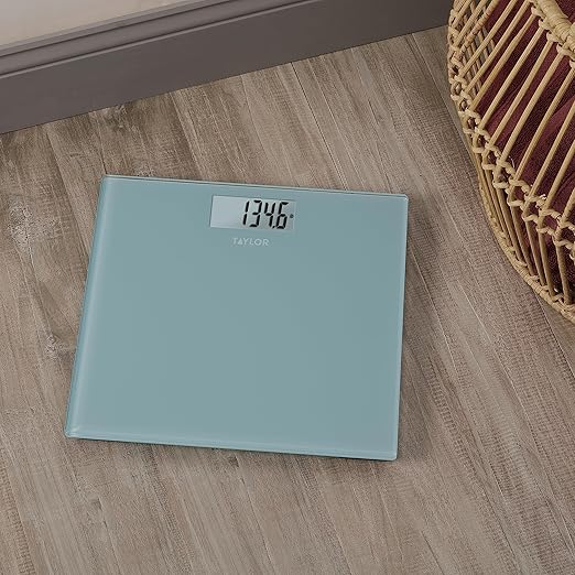 Taylor Báscula digital de baño, báscula de baño para peso corporal, pantalla de lectura grande y tecnología automática cero instantánea, capacidad de 400 libras