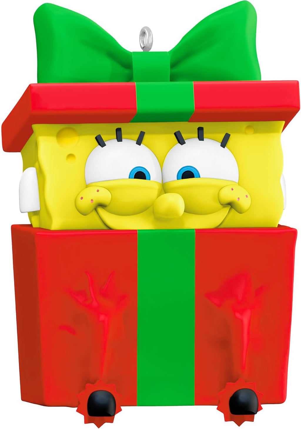 INCLUYE 2 UNIDADES-Adorno Navideno Hallmark Keepsake 2025 Bob Esponja Nickelodeon | Sponge-Boxed Regalo de Caricaturas