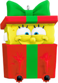 INCLUYE 2 UNIDADES-Adorno Navideno Hallmark Keepsake 2025 Bob Esponja Nickelodeon | Sponge-Boxed Regalo de Caricaturas