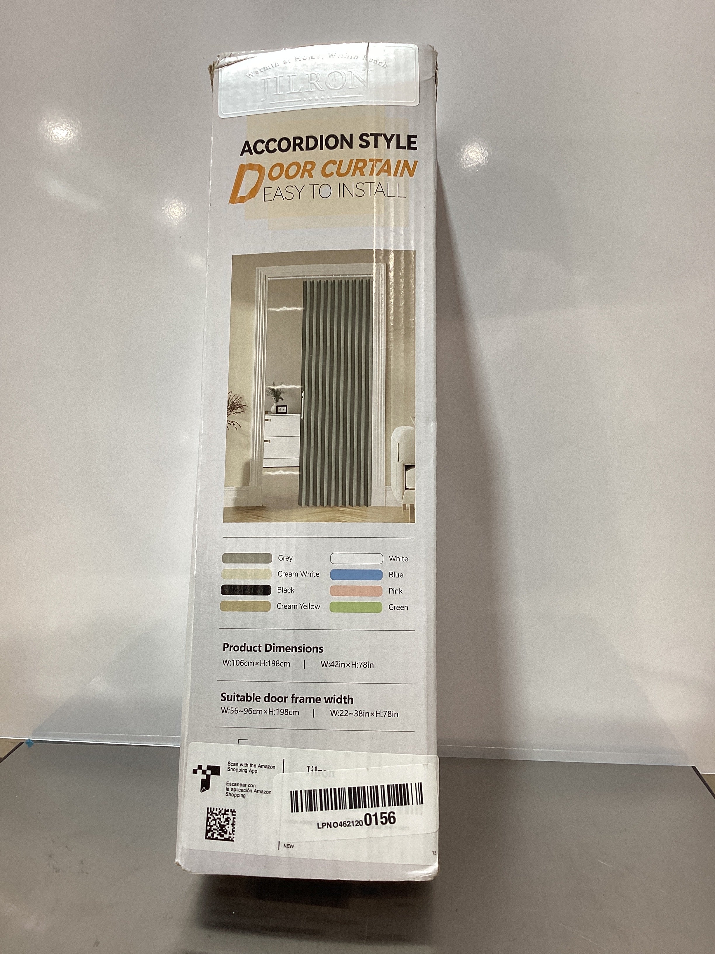100% Blackout Fabric Folding Door Curtain with Magnetic Closure - Accordion Style for Sliding Doors, Closets,Wardrobe and Temporary Door Solutions Doorway Curtainsï¼ˆW42 x L78, Pinkï¼Œ1 Panelï¼‰