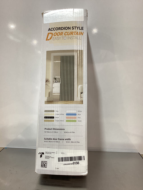 100% Blackout Fabric Folding Door Curtain with Magnetic Closure - Accordion Style for Sliding Doors, Closets,Wardrobe and Temporary Door Solutions Doorway Curtainsï¼ˆW42 x L78, Pinkï¼Œ1 Panelï¼‰