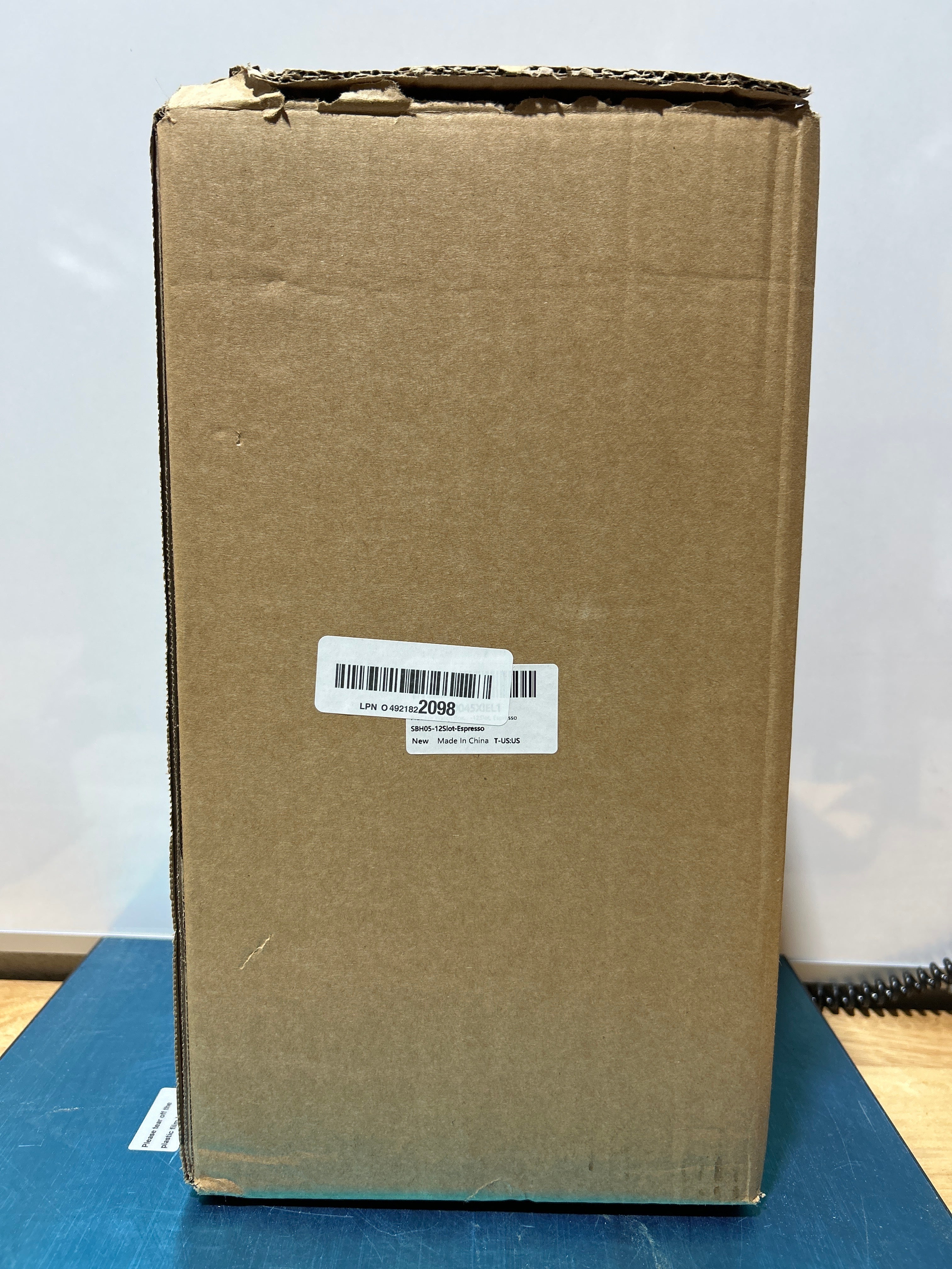 Caja para relojes ProCase, 12 ranuras para hombre con cajón, vitrina de 2 capas con tapa de cristal, joyero organizador, regalo de cumpleaños y San Valentín para hombre, 12 ranuras, color espresso 