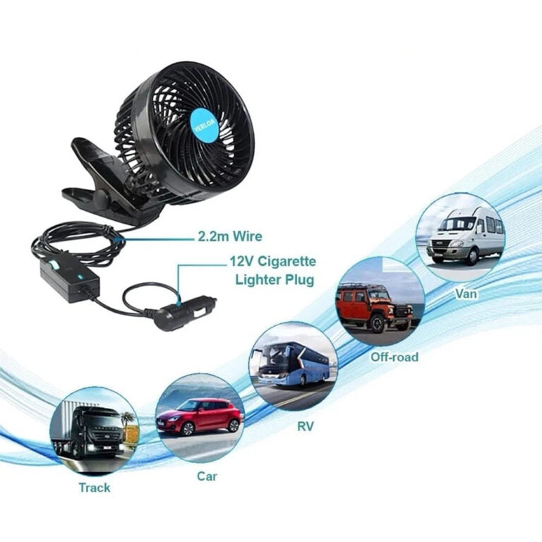 Ventilador portátil para-auto marca ALAGOO.
