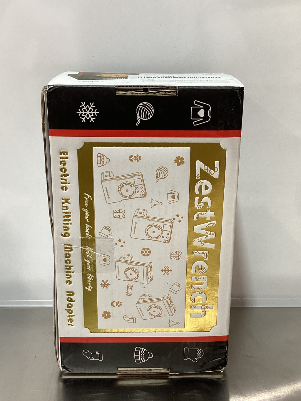 [Actualizado 2025] Adaptador de máquina de tejer eléctrica Zestwrench para máquina de tejer Addi 46, panel LCD y contador de filas, modo dual plano/circular, accesorios de motor de velocidad variable para la mayoría de los hilos 
