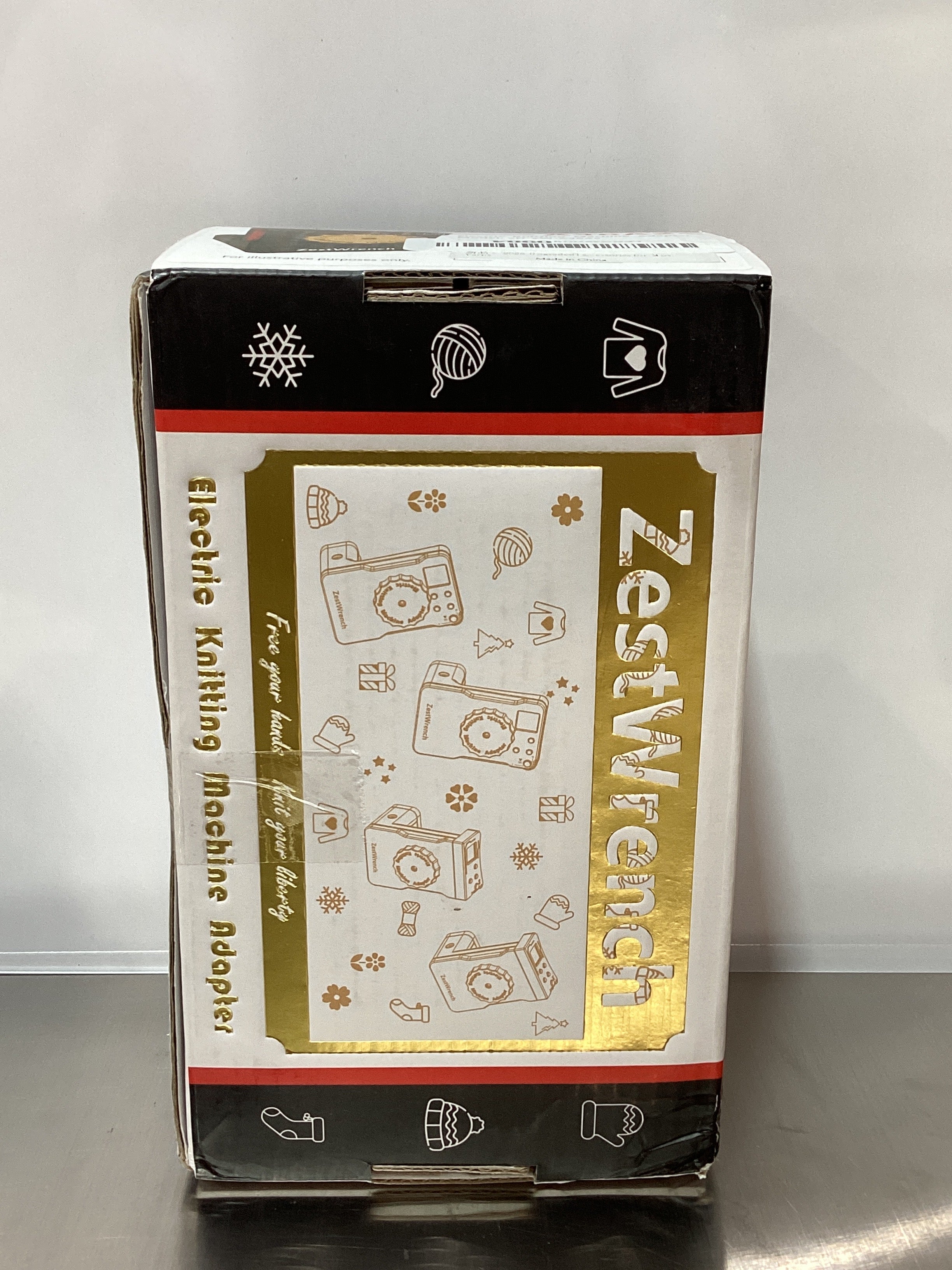 [Actualizado 2025] Adaptador de máquina de tejer eléctrica Zestwrench para máquina de tejer Addi 46, panel LCD y contador de filas, modo dual plano/circular, accesorios de motor de velocidad variable para la mayoría de los hilos 