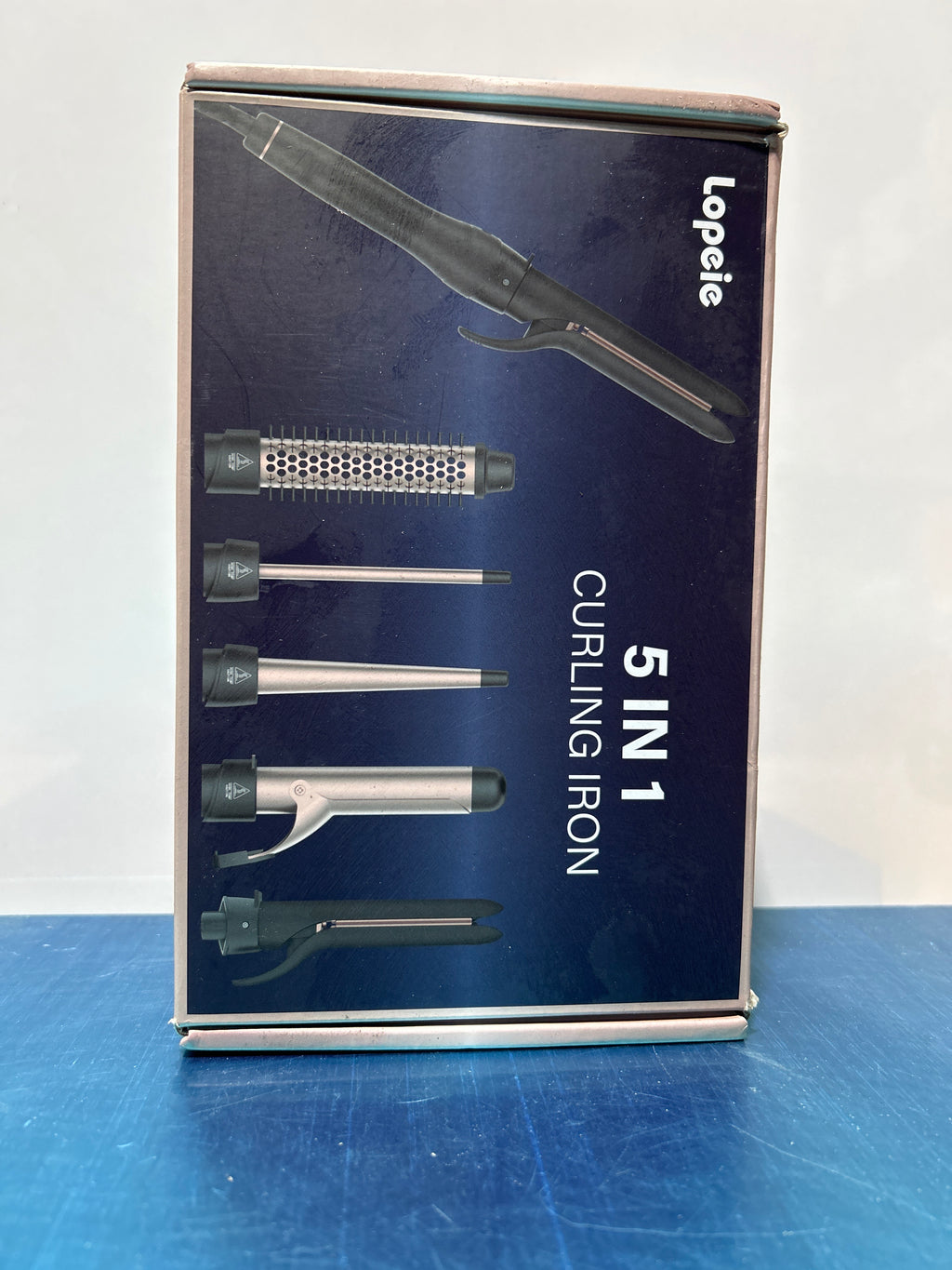 Rizador de pelo 5 en 1 con cepillo térmico y 4 barriles de cerámica intercambiables (1/2 a 1 1/2 pulgada), set de rizador con plancha, calentamiento rápido, rizador de pelo de doble voltaje, regalo para mujeres 