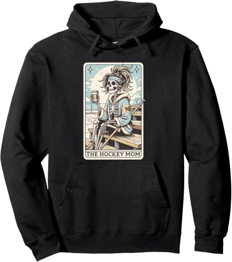 Sudadera con Capucha Talla S - The Hockey Mom Carta de Tarot | Hockey Mamá