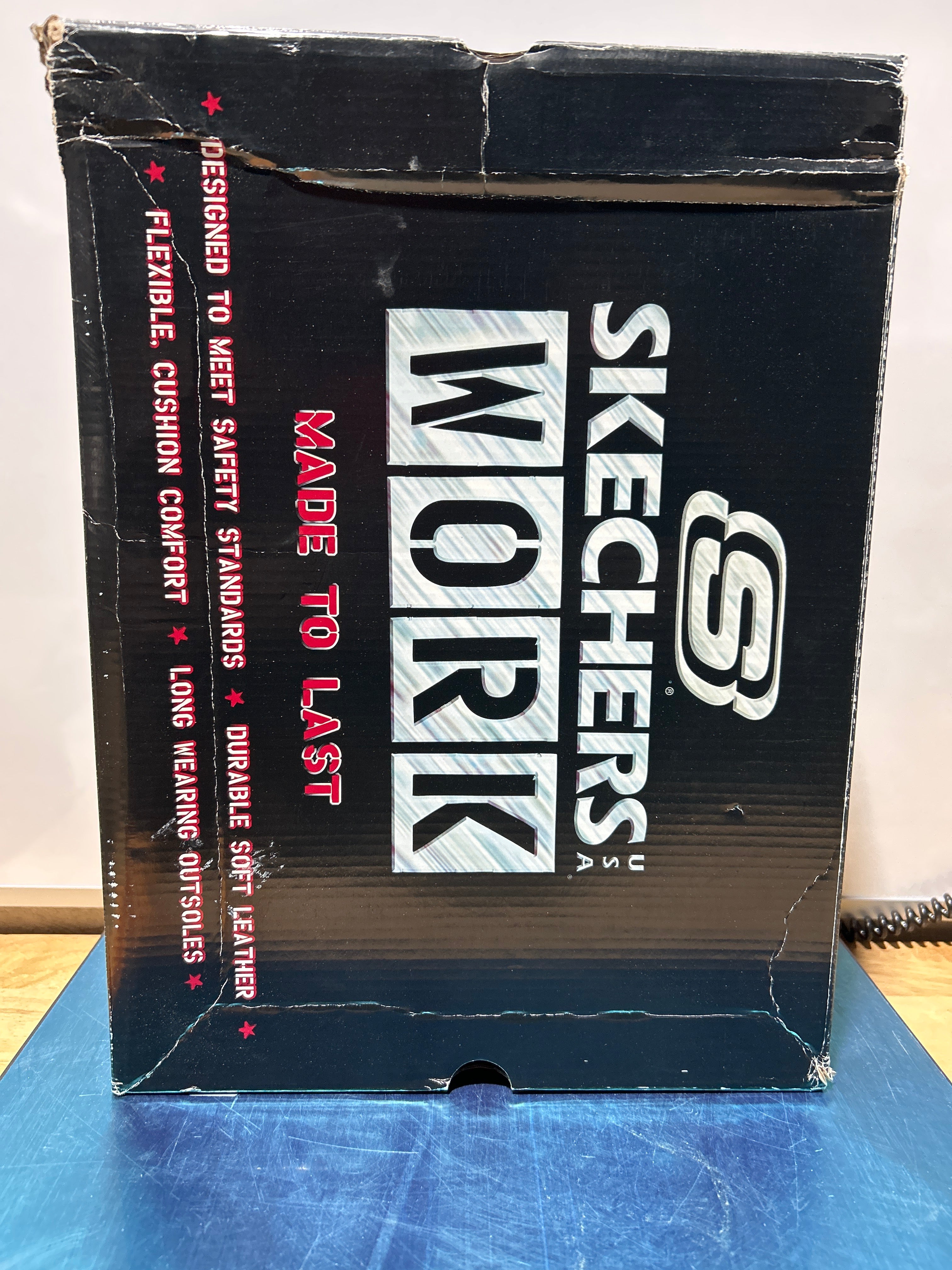 Zapato de construcción con punta de acero Skechers Work Cankton para hombre 