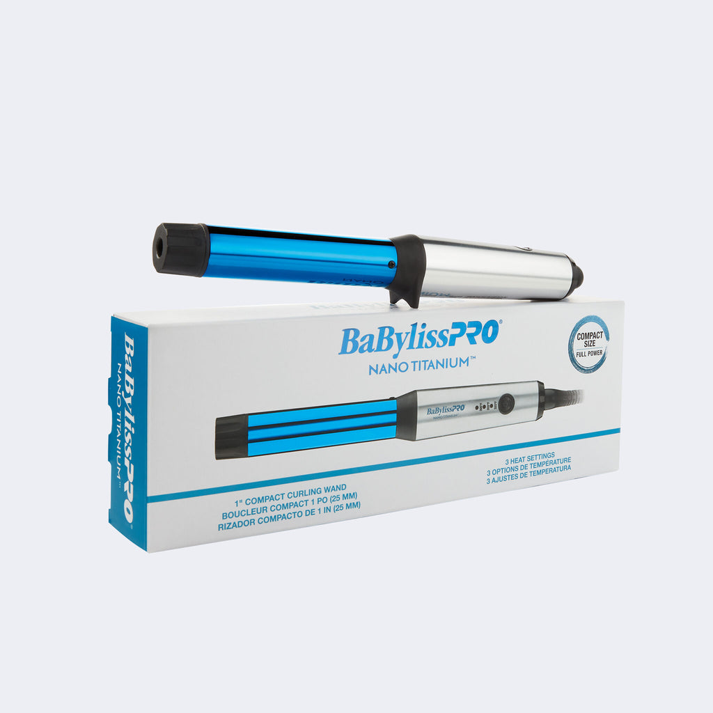 Rizador compacto BaBylissPRO® Nano Titanium™ de 1 pulgada