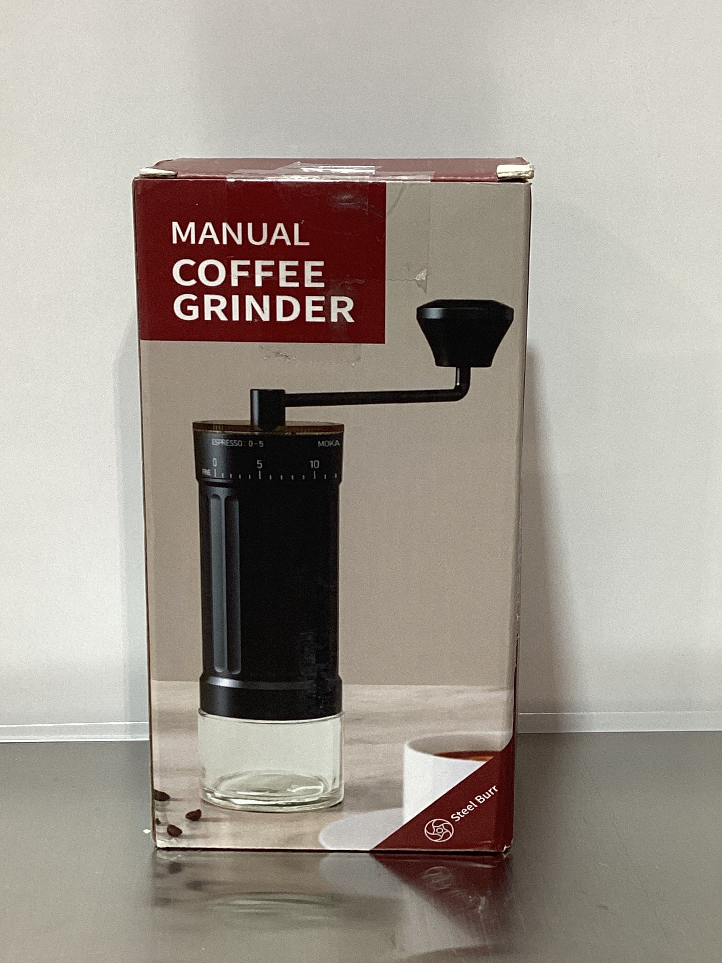 Molino de Café Manual Portátil – 40 Ajustes, Burr Cónico Acero Inoxidable, 30g | CEVING – Usado en Perfectas Condiciones