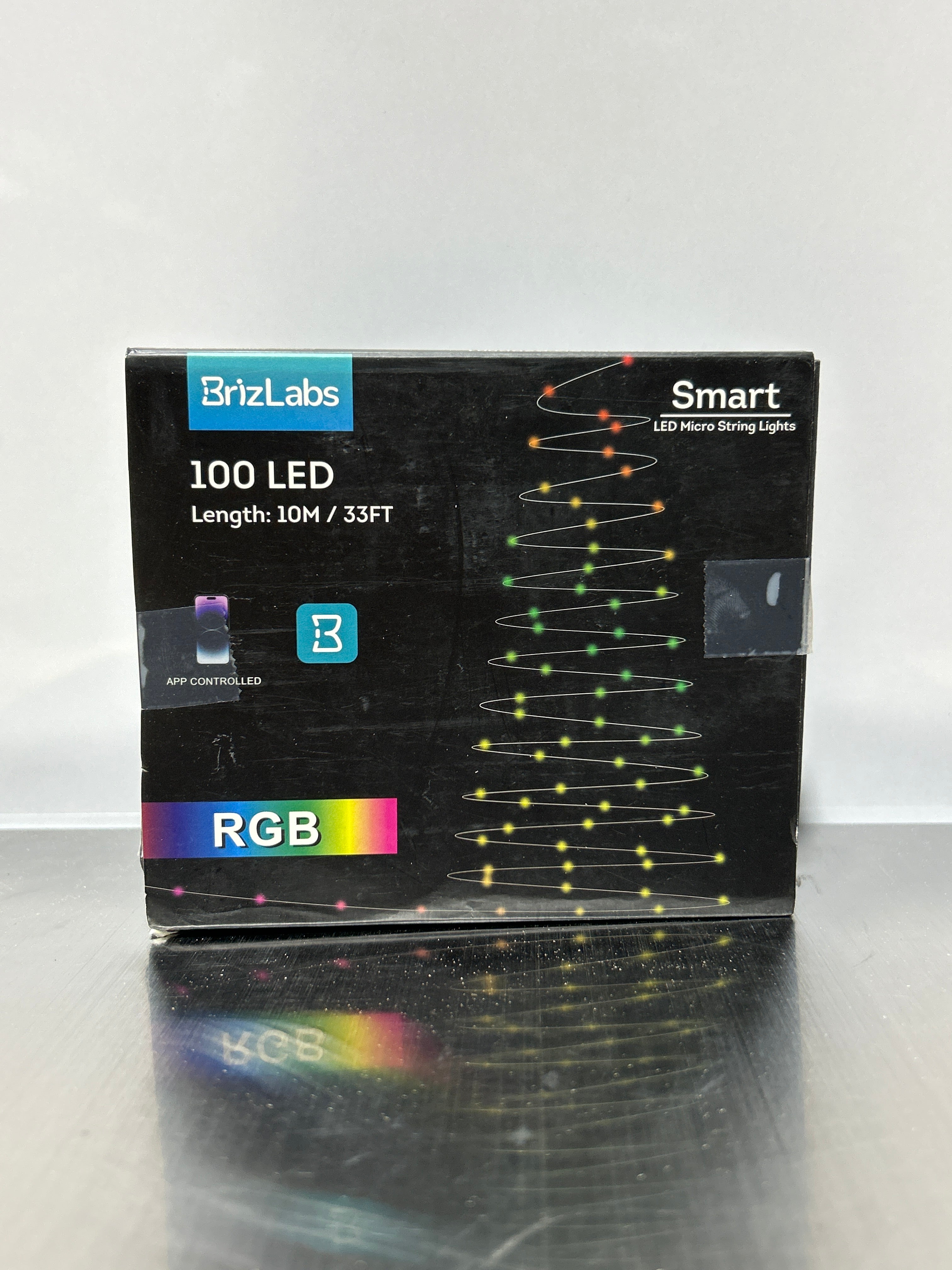 Luces de hadas inteligentes BrizLabs, 10 m, 100 LED que cambian de color, funcionan con Alexa/Google Home, WiFi, luz de Pascua pastel, RGB regulable, luz estrellada centelleante para árbol de Navidad, fiesta en casa, Pascua, Halloween 