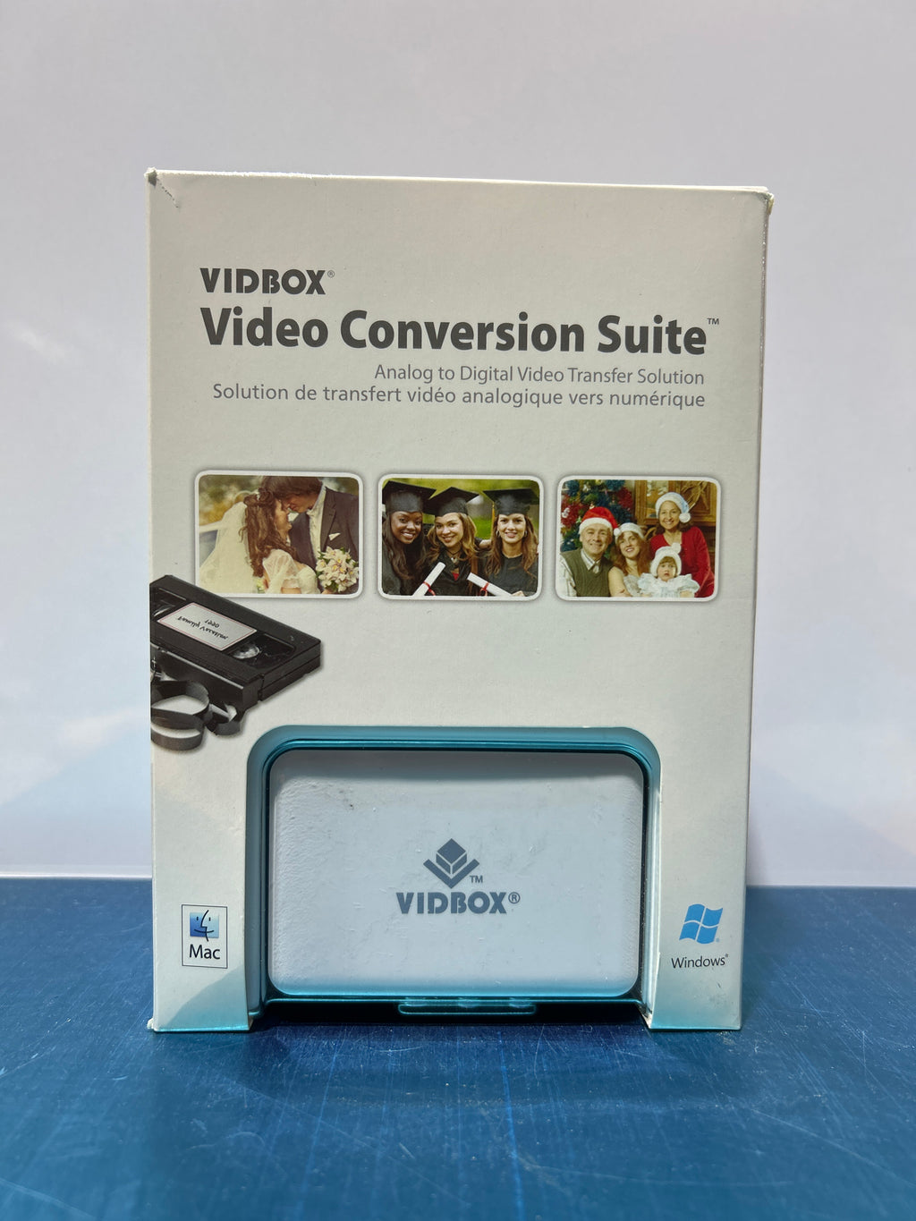 VIDBOX Video Conversion Suite - VHS to Digital Converter - USB Video Capture Device for Windows PC and Mac - Convert VHS, Beta, 8mm Tapes to DVD