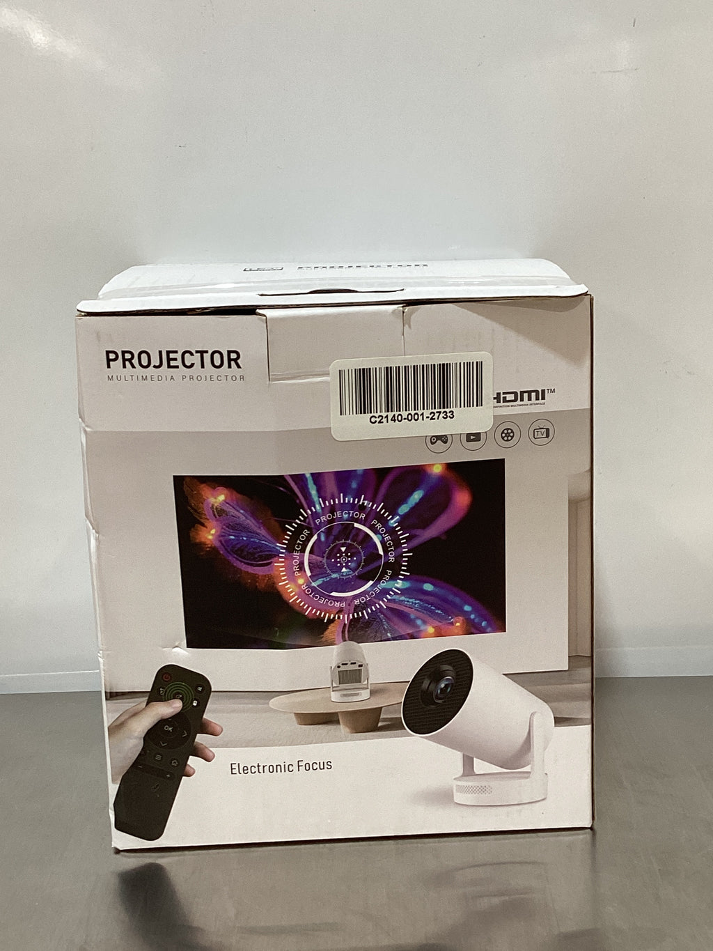 [Enfoque eléctrico] Miniproyector portátil con soporte 4K, Bluetooth 5.4 WIFI6, altavoz base de 5 vatios, 260 ANSI, Android 11, rotación de 210°, corrección trapezoidal automática Proyector de video HY300 PLUS 