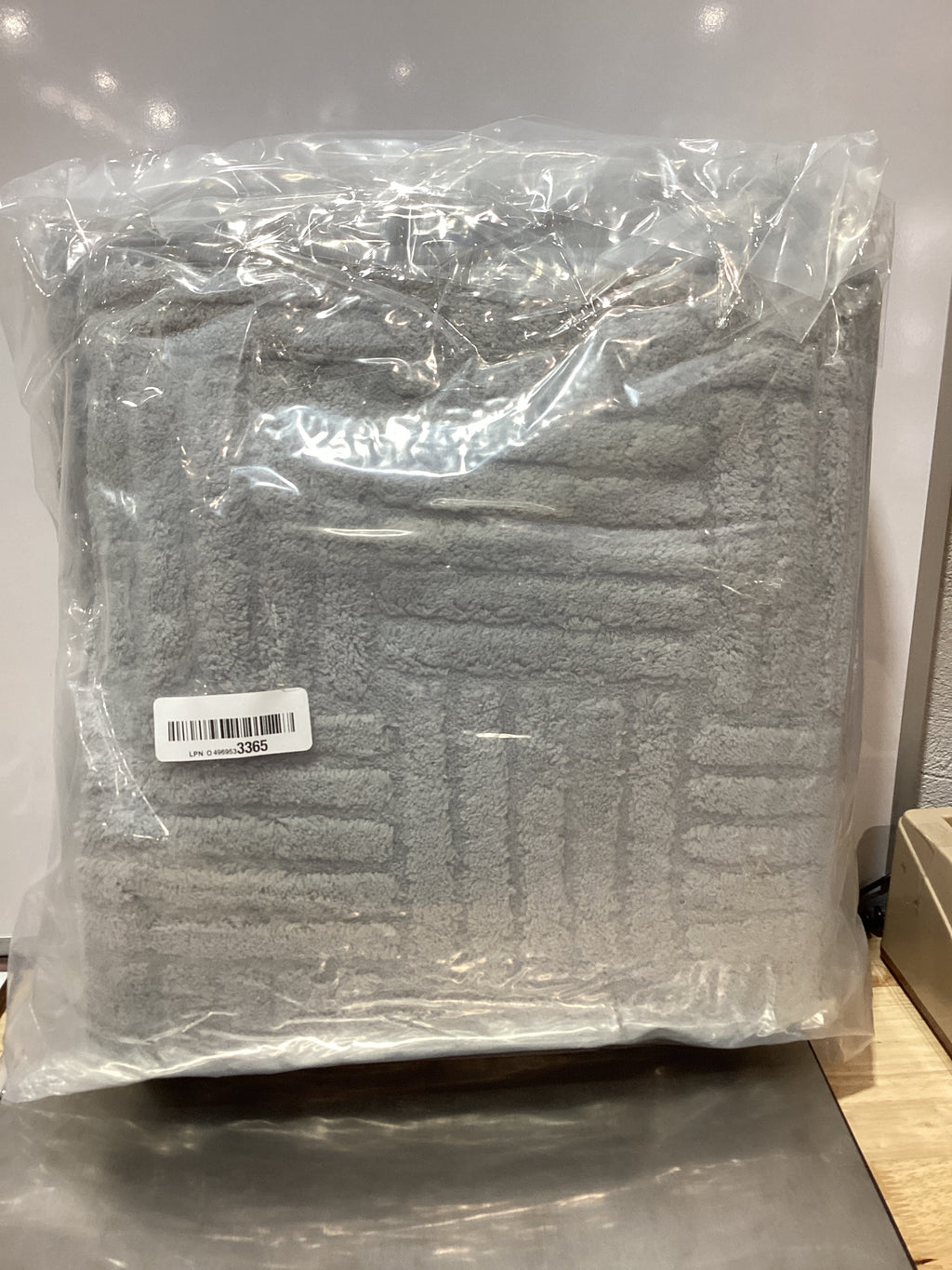 Alfombra Shag Gris 3x5 Lavable – Diseño Geométrico Moderno, Antideslizante y Ultra Suave