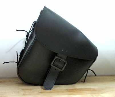 ⚠️ SIN FAJAS TRASERAS | Bolsa Lateral Moto Cuero Sintético Impermeable | Lado Izquierdo Hebilla Negra